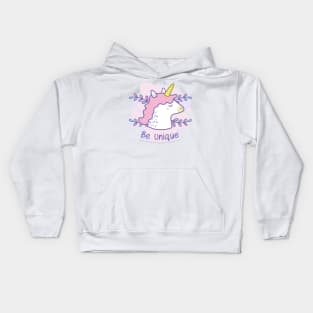 Be unique unicorn Kids Hoodie